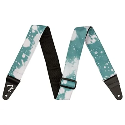 Abbildung von Fender TIE DYE ACID WASH STRAP Nylon Gitarrengurt 5cm 0990637208 L, Blaugrün