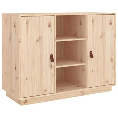 Abbildung von vidaXL Sideboard Schrank Anrichte Beistellschrank Kommode Mehrzweckschrank Standschrank Wohnzimmerschrank 100x40x75cm Massivholz Kiefer