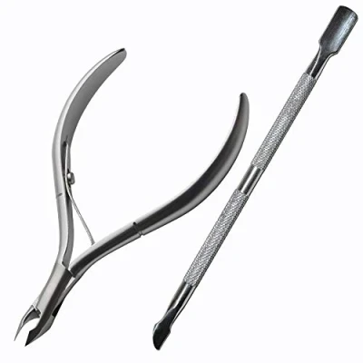 Abbildung von Longivia® Nagelhautentferner Set Nagelhautzange Professioneller aus Edelstahl Cuticle Pusher und Nipper Cutter Nagelhaut Nagelhautschneider Neonail Nagelhautschere Nagelhautknipser