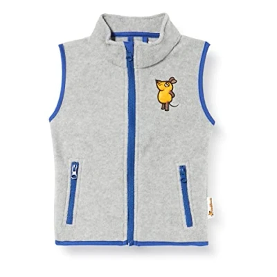 Abbildung von Playshoes Unisex Kinder Fleece Weste Outdoor Oberteil, grau/melange Die Maus, 80