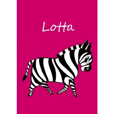 Abbildung von Malbuch / Notizbuch Tagebuch Lotta: DIN A4 blanko Zebra