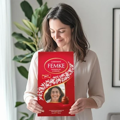 Abbildung von Lindt Lindor Kugeln 1KG Geschenk personalisiert mit Namen und Nachricht Geburtstagsgeschenk für Männer Frauen, schokoldade Geschenkbox köstlicher Schokolade