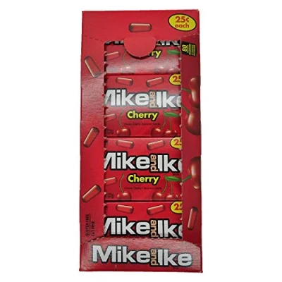 Abbildung von Mike and Ike Cherry Chewy Candies Box mit 24 Stück, 22 ml
