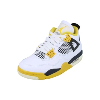 Abbildung von Jordan AIR 4 Retro Sneaker high, Damen, Größe: 36, White/coconut milk/vivid sulfur/anthracite Leder/synthetik