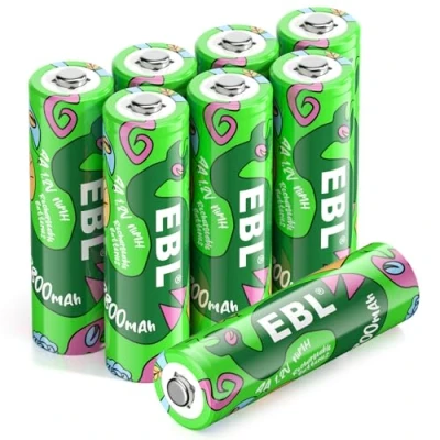 Abbildung von EBL AA Akku 2800mAh extra für Jahr Loong 8 Stück