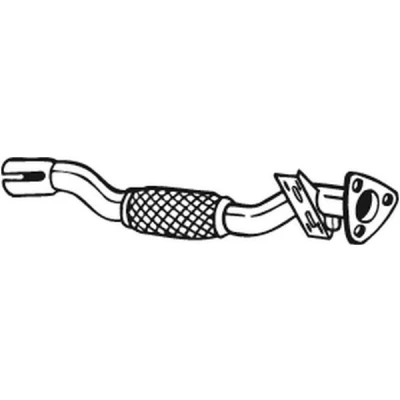 Abbildung von BOSAL 750 155 Abgasrohr OPEL: Corsa D Schrägheck, VAUXHALL: Mk3 Schrägheck