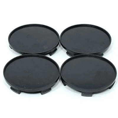 Abbildung von MGF 4 x Universal Schwarz Auto Felgendeckel Nabendeckel Set ohne Logo Plain Emblem 60/55 mm