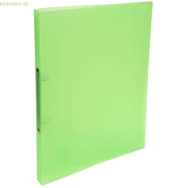 Abbildung von Exacompta 54163E Ringbuch (aus PP mit 2 Ringen, 15 mm Rücken, Chromaline, für Format DIN A4) 5er Pack, grün