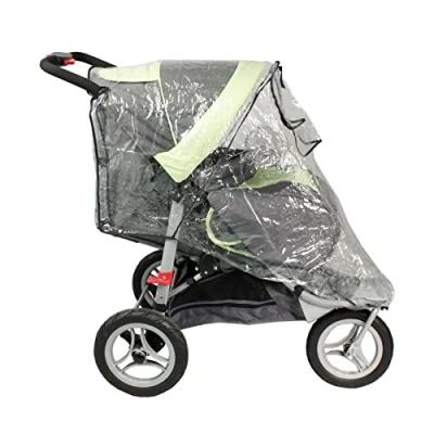 Abbildung von Bambisol HPJ Regenverdeck für Kinderwagen mit 3 Rädern, transparent