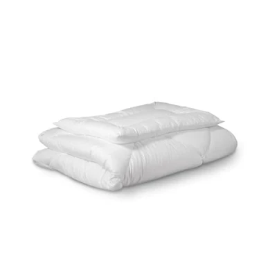 Abbildung von Kindersteppbett + Kopfkissen, 4 Jahreszeiten Baumwolle, Kinder Steppbetten Set, Ehrenkind, Bettdecke 100x135 cm,  Kinder und Kissen