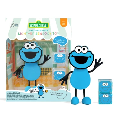 Abbildung von Glo Pals Sesamstraße Puppe Cookie blau