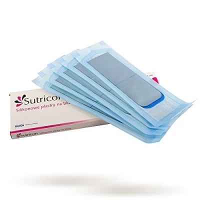 Abbildung von sutricon Silikon Narben Behandlung Blatt 5 Gel von cm x 30 Größe zu individuellen Anpassung (Verzierung) zur Oberfläche der Narbe.