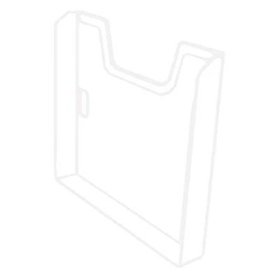 Abbildung von Exacompta 64358D 10er Pack Kunstoff Wandprospekthalter Exacryl DIN A4 hoch 1 Fach Einzelelemt erweiterbar zum selber zusammenstecken 26mm tief transparent