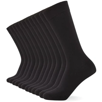 Abbildung von FM London 12PACK Unisex Super SOFT Socken, Größe: 39 42, Black