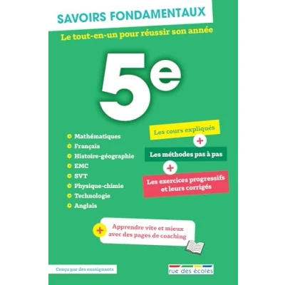 Abbildung von Savoirs fondamentaux 5e: Le tout en un pour réussir son année + apprendre vite et mieux avec des pages de coaching