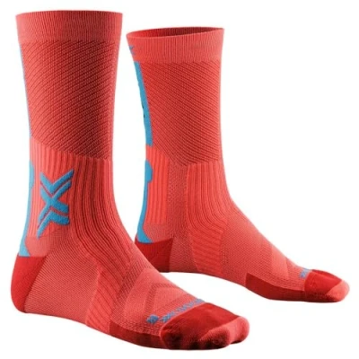Abbildung von X Socks Bike Perform Crew Fahrradsocke Orange Unisex Grösse 39 41