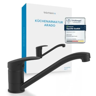 Abbildung von Bächlein Küchenarmatur Arado 360 schwenkbar Spültischarmatur Keramikkartusche, Mischbatterie Einhebelmischer