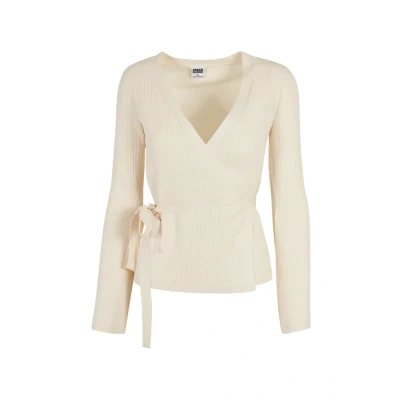Abbildung von Urban Classics Wrapped Strickjacke, Damen, Größe: Medium, Whitesand
