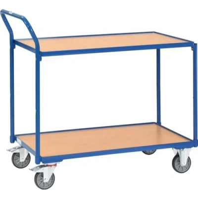 Abbildung von Fetra Tischwagen 2742 1.000x600mm 2 Böden blau