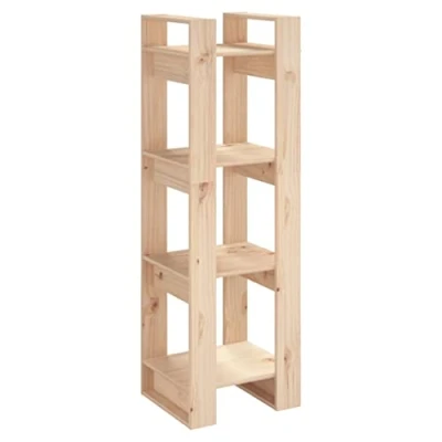 Abbildung von vidaXL Bücherregal Raumteiler Standregal Aktenregal Wandregal Regal Raumtrenner Aufbewahrung Büroregal 41x35x125cm Massivholz Kiefer