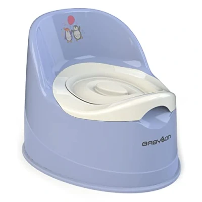 Abbildung von BABYLON kinder töpfchen mit Deckel Giant, Toiletten Herausnehmbarer Schüssel, Groß Klo, Nachttopf für Kinder, Jungen/Mädchen ab 1 Jahr, Violett