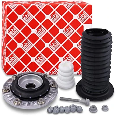 Abbildung von FEBI BILSTEIN 104870 Reparatursatz, Federbeinstützlager Vorderachse mit Kugellager Anbaumaterial BMW: 1 Schrägheck, 3 Touring, Limousine