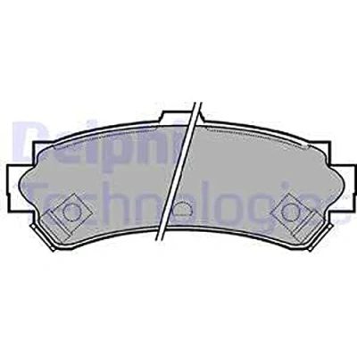Abbildung von Bremsbelagsatz DELPHI LP1012, Hinten