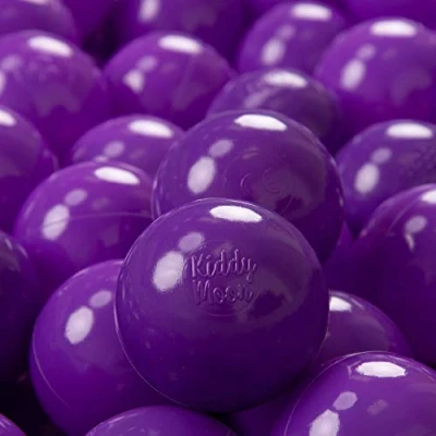 Abbildung von KiddyMoon 700 ∅ 7Cm Kinder Bälle Spielbälle Für Bällebad Baby Einfarbige Plastikbälle Made In EU, Violett