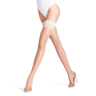 Abbildung von FALKE Damen Stay Ups Invisible Deluxe 8 DEN W Stu ultra transparent einfarbig 1 Paar, Hautfarben Brasil/Champagne 0997, M