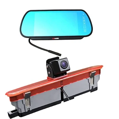 Abbildung von Rückfahrkamera Transporter + 7 Zoll TFT LCD Bildschirm Auto Monitor, Bremsleuchte Dach Set für FIAT Doblo 263 Van (2010 Present) / Opel Combo (2011 2018)