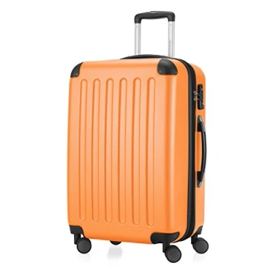 Abbildung von HAUPTSTADTKOFFER SPREE Hartschalen Koffer Trolley Rollkoffer Reisekoffer, 4 Doppel Rollen, 65 cm, 74 L, Orange