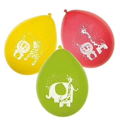 Abbildung von Luftballons Safari Kids 25cm 6 Stück