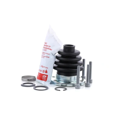 Abbildung von FEBI BILSTEIN 08304 Achsmanschette Gummi VOLKSWAGEN: GOLF 2, 3, 1 Cabriolet, AUDI: 80 B4 Limousine, Avant, B3, SEAT: Ibiza 2