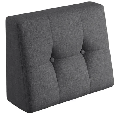 Abbildung von sunnypillow Rückenkissen Palettenkissen gesteppt Seitenkissen 60x40x20/10cm, Anthrazit