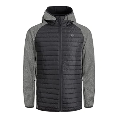 Abbildung von JACK &amp; JONES Herren JJEMULTI QUILTED JACKET, Black/w. Grey Melange, L