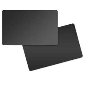 Abbildung von Card, Food Safe PVC, 30 Mil Black/Black, Glossy, 500 / box