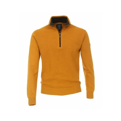 Abbildung von Redmond Bundle Casual FIT MIT Zipper Strickpullover gelb, Herren, Größe: XXL, Gelb