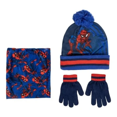 Abbildung von Disney 3 SET Pieces Spiderman Fingerhandschuh für Kinder, Größe: One Size, Red