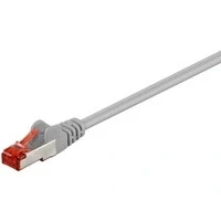 Abbildung von Goobay RJ45 Netzwerkkabel, Patchkabel CAT 6 S/FTP 1.00 m Violett Flammwidrig, mit Rastnasenschutz