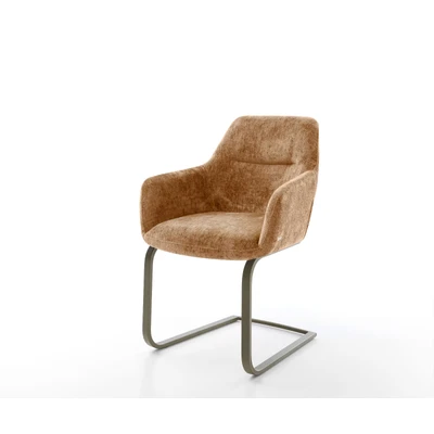 Abbildung von Freischwinger Pejo Flex Chenille Rost flach Effektfinish Titan