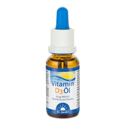 Abbildung von Dr. Jacob&#039;s Vitamin D3 Öl 640 Tropfen 800 IE vegetarisch