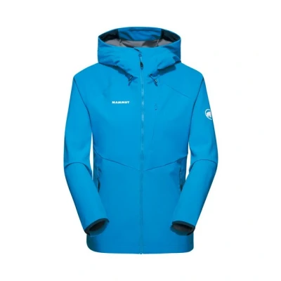 Abbildung von Mammut Ultimate Comfort So Hooded Jacket Women Softshelljacke für Damen, Blau (Gletscherblau), 36