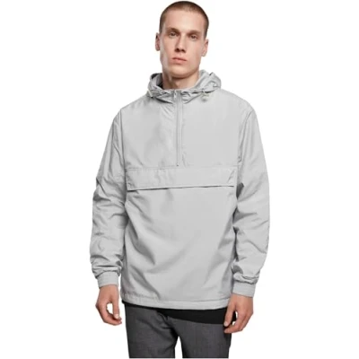 Abbildung von Urban Classics Basic Windbreaker, Herren, Größe: Large, Lightasphalt