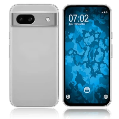 Abbildung von PhoneNatic Case kompatibel mit Pixel 8a Silikon Hülle Transparent Cover