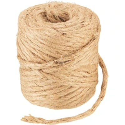 Abbildung von Meister Jute Schnur 4 mm x 20 m Zum Binden, Dekorieren &amp; Verpacken Reißfest witterungsbeständig Aus 100% natürlicher / Dekoschnur Paketschnur Jutegarn Gartenkordel FLOR78702