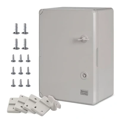 Abbildung von BOXEXPERT ABS Kunststoff Gehäuse, IP65, Wandschrank, Industriegehäuse, Leergehäuse, 350x250x150mm, grau, Gehäuse der Serie Fleet