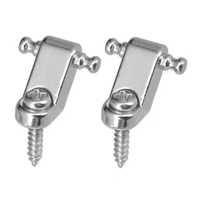 Abbildung von Perfeclan 2pcs Vintage Roller Guitar String Guides Saitenniederhalter mit Rollen für Straocaster Fernsehsender E Gitarre, Silber
