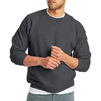 Abbildung von Hanes Herren EcoSmart Fleece Sweatshirt Kapuzenpullover, Charcoal Heather, XXXL