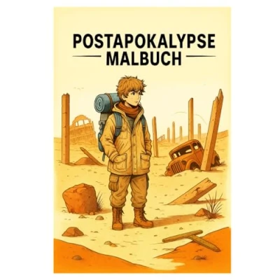 Abbildung von Postapokalypse Malbuch: 50 eindrucksvolle Illustrationen aus einer dystopischen Welt: Für Kinder und Erwachsene zum Ausmalen Fantasieren