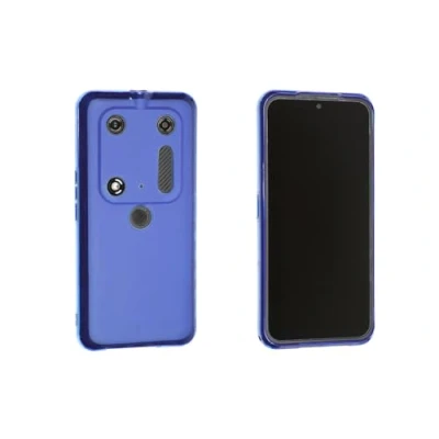 Abbildung von caseroxx Schutz Hülle TPU kompatibel mit Cat S53, Gummi Handy Tasche blau